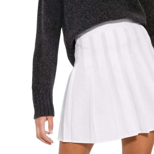 Off-White Pleated Tennis Skirt