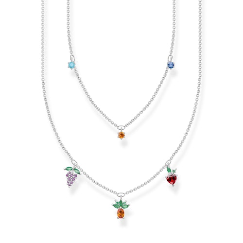 Fruit Charm Double Strand Necklace, £179