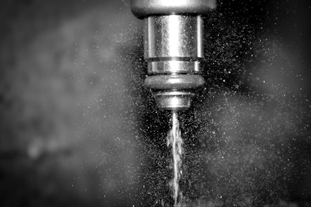 A fuel injector in action A fuel injector in action