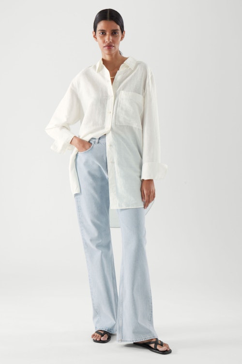 COS, Oversized White Linen Shirt, £59