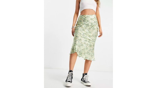 Never Fully Dressed geometric tile print cami top and midi slip skirt co-ord in
