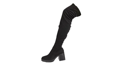 RAID Joyen chunky over the knee boot in black