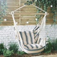 VonHaus Striped Hanging Chair u2013 Swing Chair
