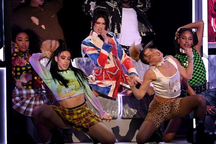 Dua Lipa performing at last night's BRIT Awards Dua Lipa performing at last night's BRIT Awards