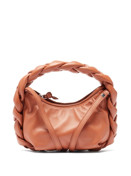 Hereu, Espiga Mini Braided Leather Bag, £305