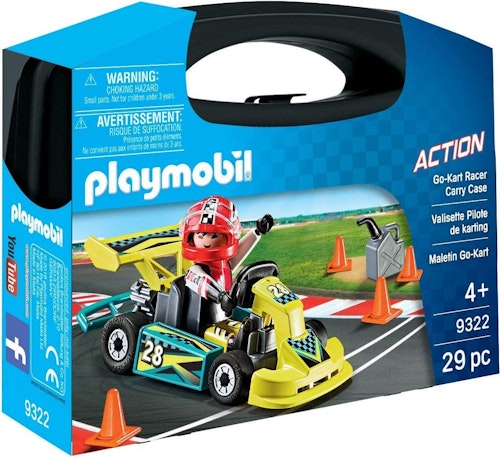 Playmobil 9322 Action Go-Kart Racer Carry Case