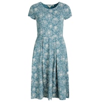 Organic Cotton Floral Midi Swing Dress