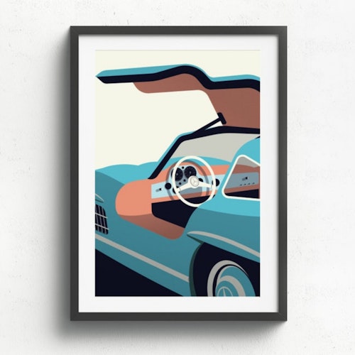 Mercedes Benz 300 SL Print