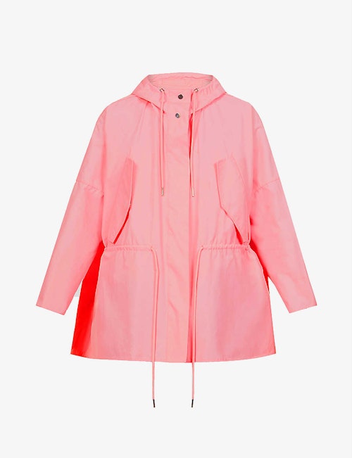 Benetton, Drawstring hood cotton-blend raincoat, £129
