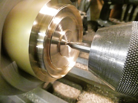 Step 4 - Centre the drill Step 4 - Centre the drill