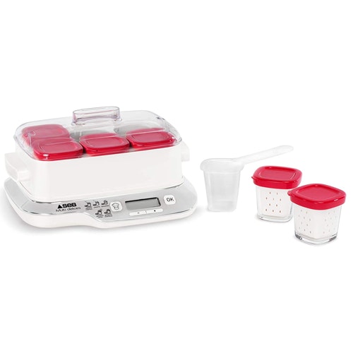 Seb Yoghurt Maker Multidelices Express Compact 6 Red Jars