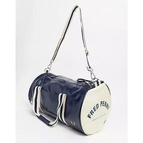 Fred Perry classic barrel bag in navy