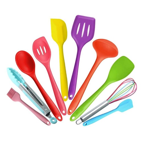 10 Piece Silicone Kitchen Utensils Set