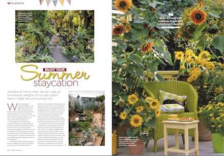 Staycation ideas in Garden Answers magazine August issue Staycation ideas in Garden Answers magazine August issue