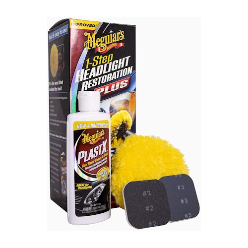 Meguiar's G1900K One-Step Car Headlight Restoration Kit for oxidised & yellowed headlights