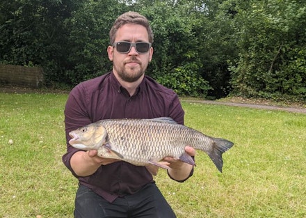 Sam’s biggest lunch hour chub weighed 7lb 14oz Sam’s biggest lunch hour chub weighed 7lb 14oz