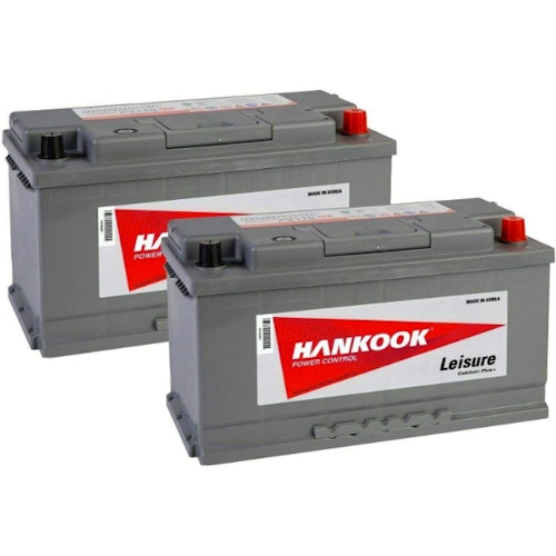 Hankook XV110 110Ah Leisure Battery - Two Pack