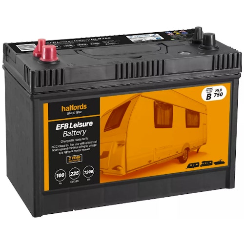 Halfords HLB750 100AH Leisure Battery