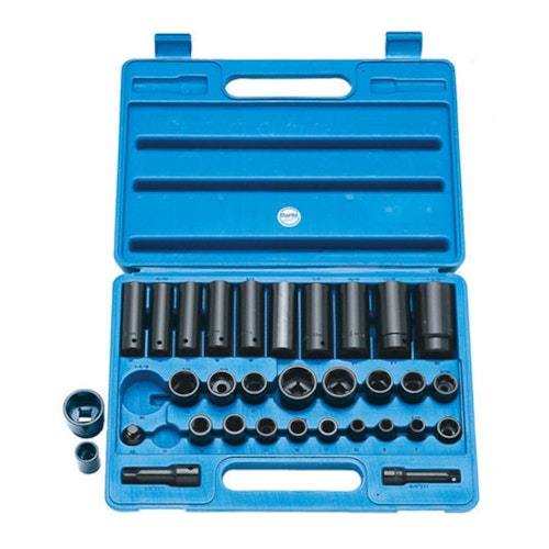 Clarke CIS932 32 Piece Heavy Duty 38 & 12 Impact Socket Set MetricAF