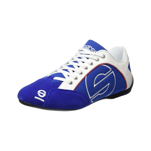Sparco Esse Canvas sports shoe in fabric, leather and suede, light blue, size 45