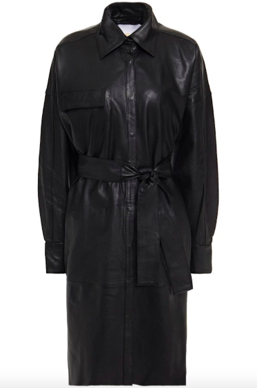 Remain Birger Christensen, Belted Leather Shirt Dress, £211