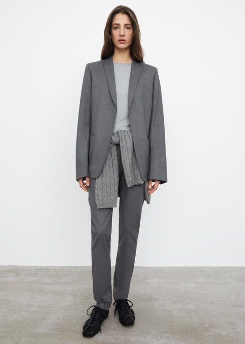 Totu00eame, Business Blazer Grey Melange, WAS £510 NOW £357