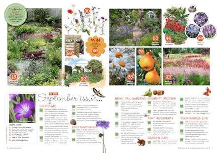 Garden Answers September 2021 contents page Garden Answers September 2021 contents page