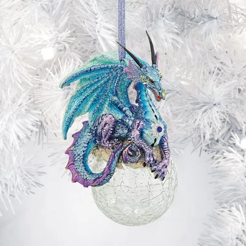 Frost the Gothic Dragon Hanging Figurine