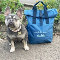 Walkies Embroidered Roll Top Backpack