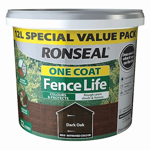 Ronseal 12L One Coat Fence Life