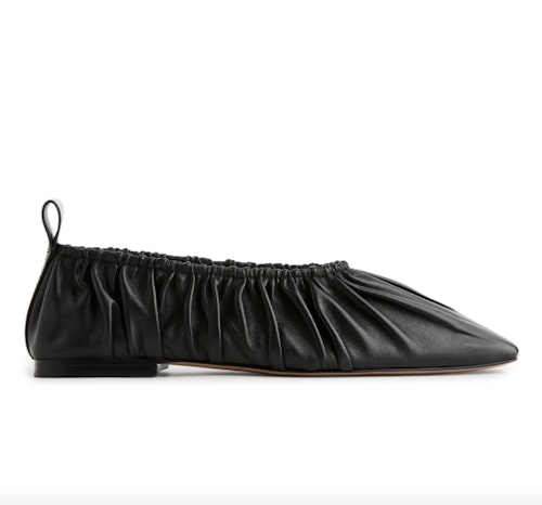 Arket, Scrunched Leather Ballerinas, £135