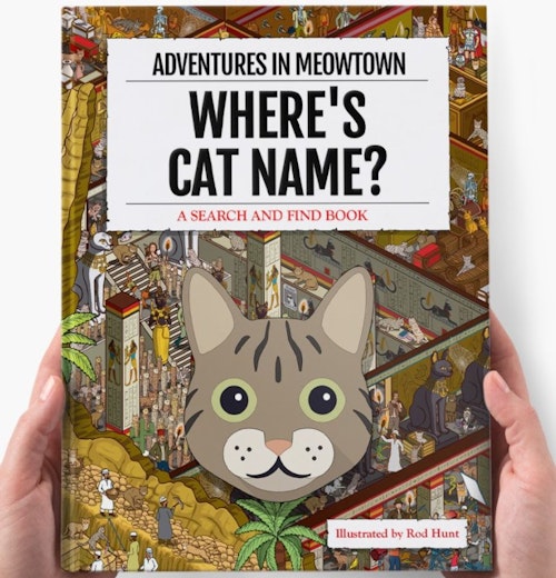 Personalised Book: Where's your cat? Adventures in Meowtown