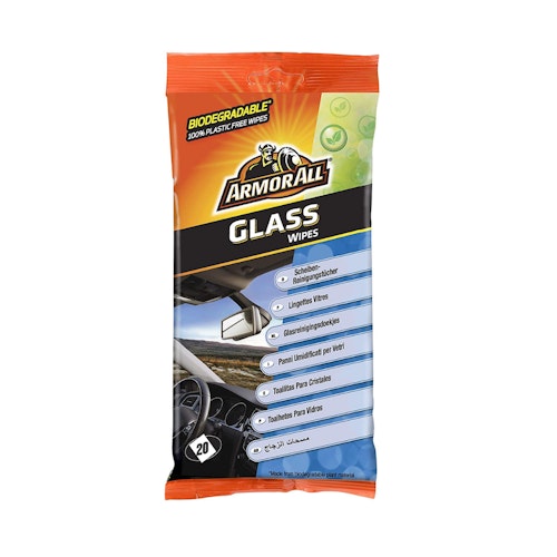 Armor All GAA37020ML Biodegradable Glass Wipes