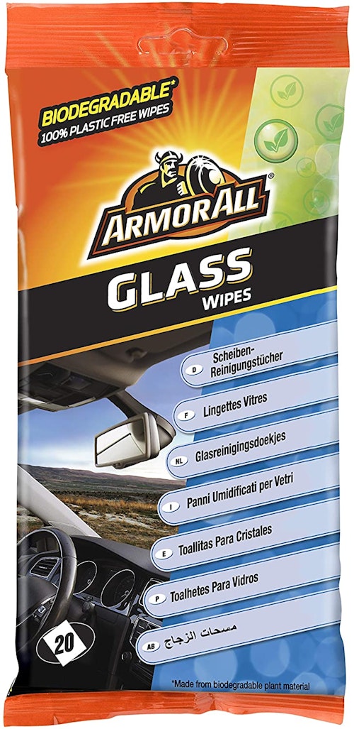 Armor All GAA37020ML Biodegradable Glass Wipes