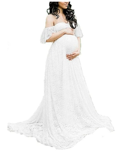 BUOYDM Women Elegant Maternity Dress