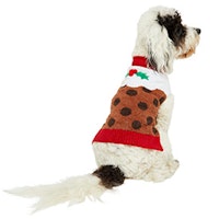 Pets at Home Christmas Pudding Dog Jumper Brown