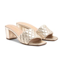 Quilted sandals
