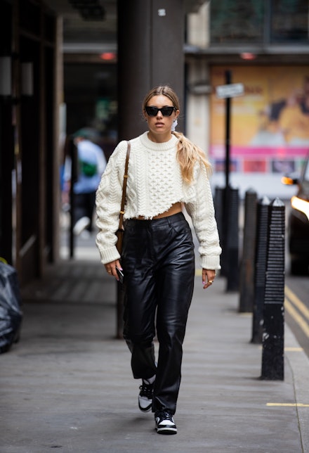 A street-styler at London Fashion Week A street-styler at London Fashion Week