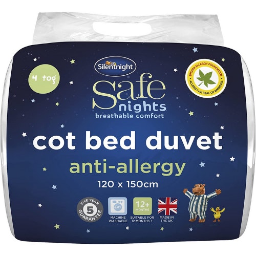 Silentnight Safe Nights Cot Bed 4 Tog Duvet