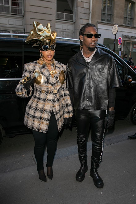 Cardi B wearing Schiaparelli Cardi B wearing Schiaparelli