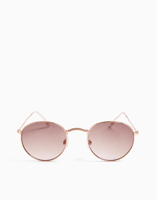 Topshop metal round sunglasses in rose gold sex education season 3