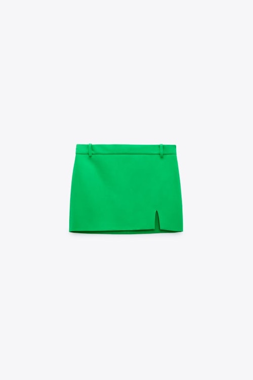 Zara, Mini Skirt With Slit, £25.99