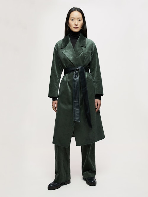 Cord Belted Trench, £295