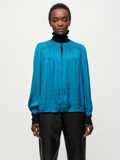 Satin Long Sleeve Blouse, £95