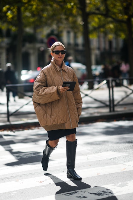 A street-styler at Paris Fashion Week A street-styler at Paris Fashion Week