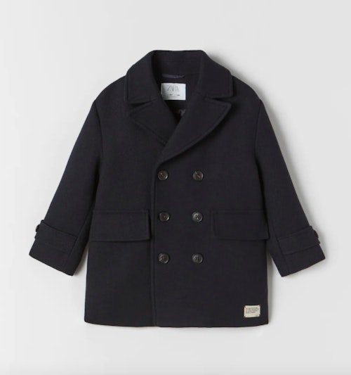 Zara, Wool-Blend Peacoat, £49.99