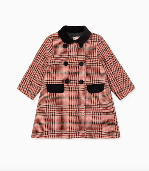 La Coqueta, Checks Arrieta Girl Coat, £99