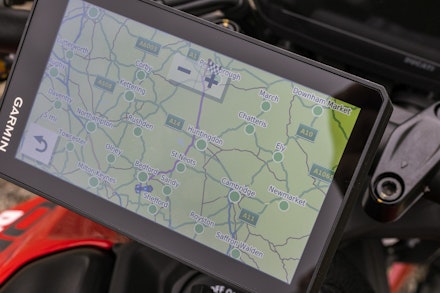 Garmin Zumo XT map view Garmin Zumo XT map view
