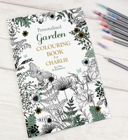 Personalised garden colouring book £8.99 For You Gifts www.foryougifts.co.uk Personalised garden colouring book £8.99 For You Gifts www.foryougifts.co.uk