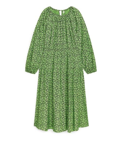 Arket, Green Floral Dress, £89